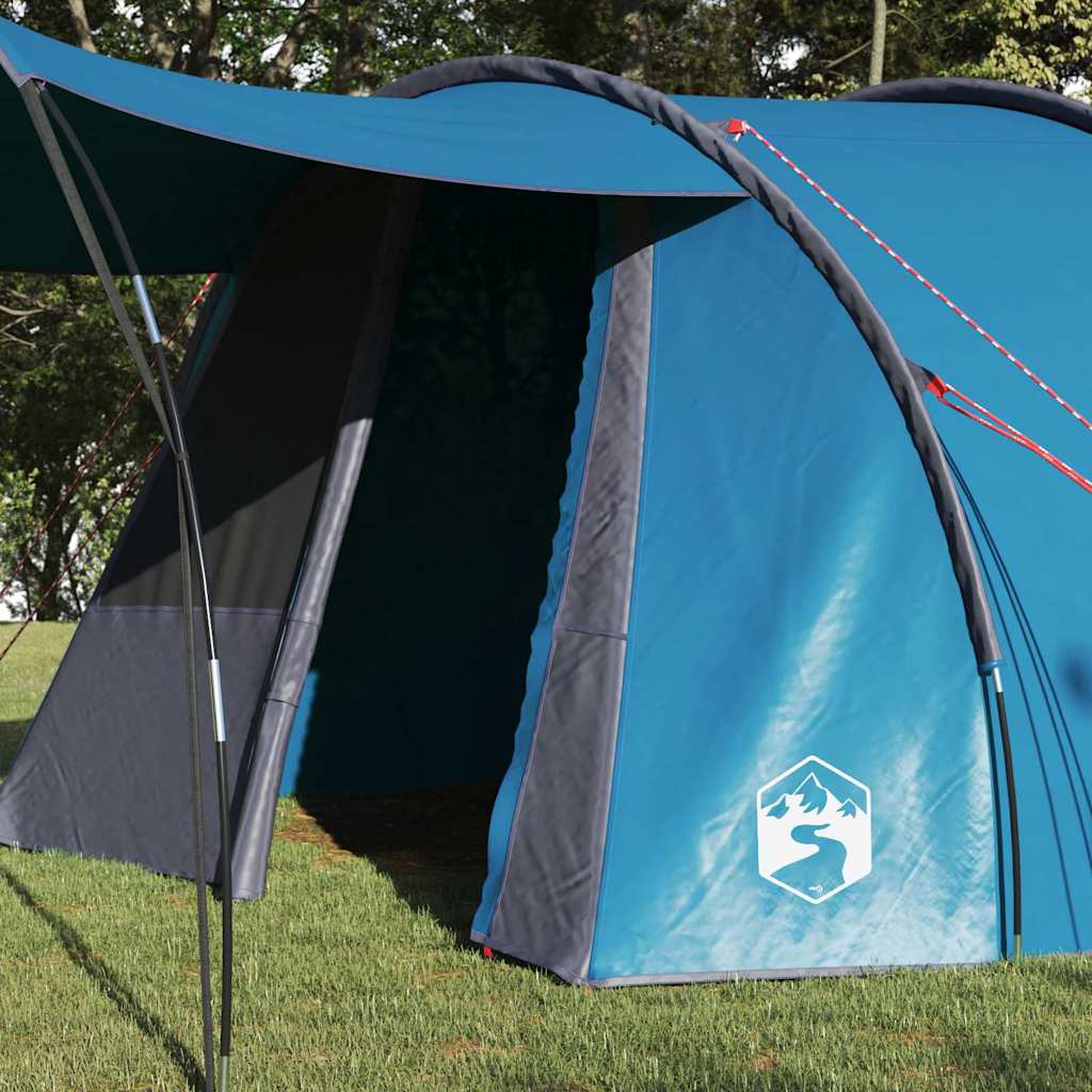 Σκηνή Σήματος 4 Ατόμων Μπλε και Γκρι 740 x 370 x 220 εκ. - Pakobazaar