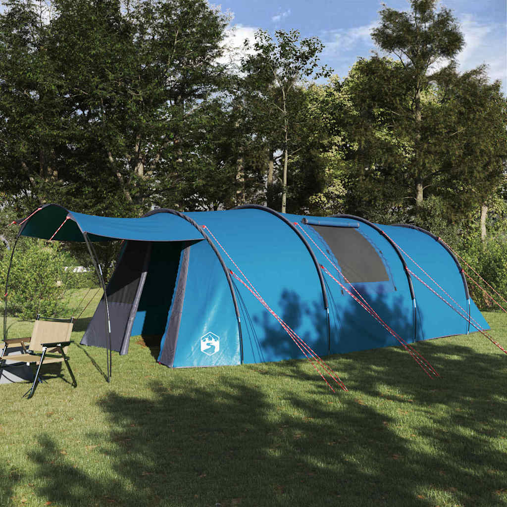 Σκηνή Σήματος 4 Ατόμων Μπλε και Γκρι 740 x 370 x 220 εκ. - Pakobazaar