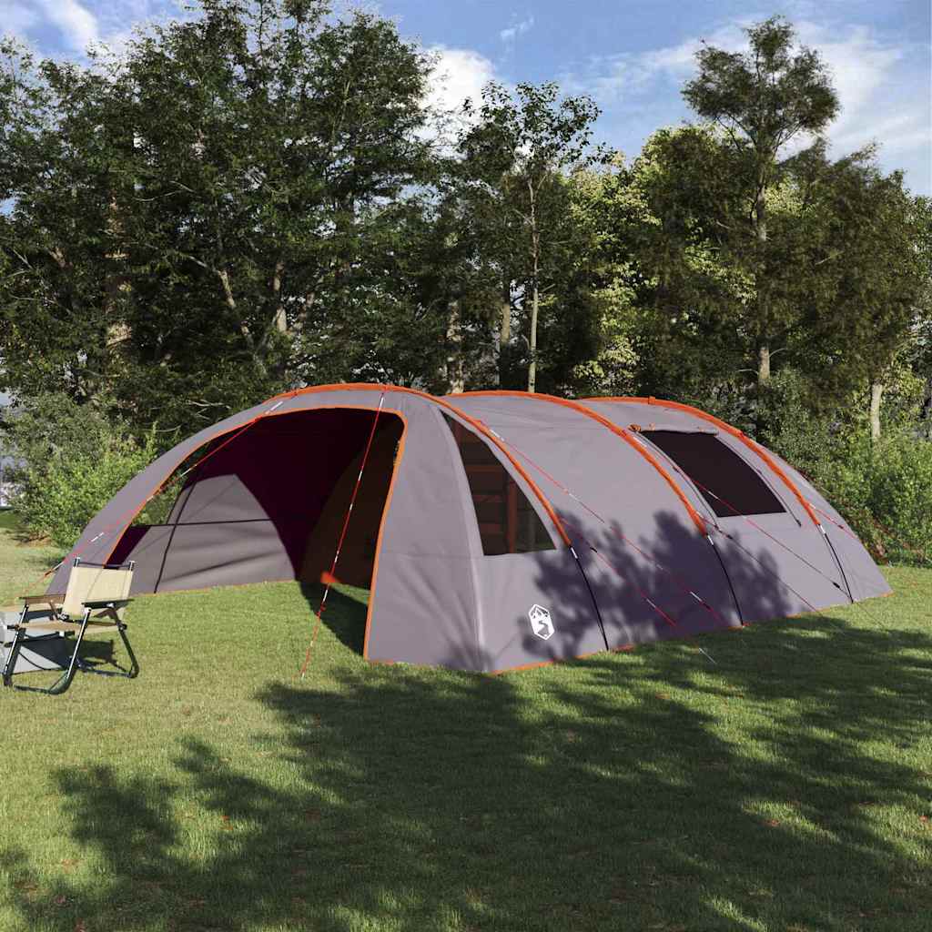 Τέντα Τούνελ 6 Ατόμων Γκρι και Πορτοκαλί 700 x 590 x 215 εκ - Pakobazaar