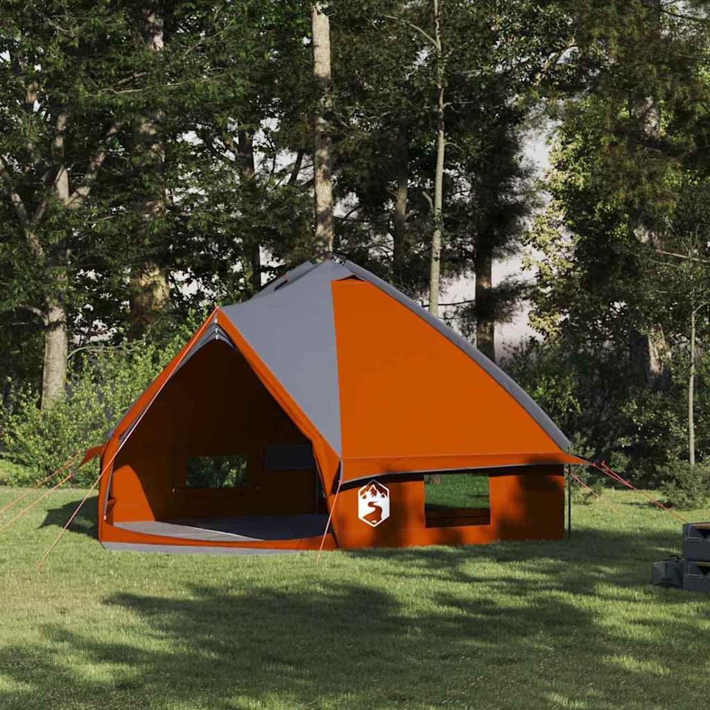 Τέντα Τιπί 8 Ατόμων Γκρι και Πορτοκαλί 490 x 410 x 210 εκ. - Pakobazaar