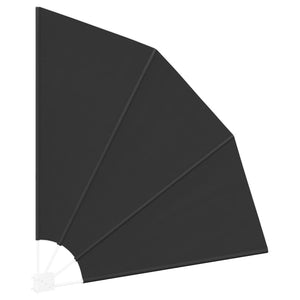 Αδιάφανο σκίαστρο μπαλκονιού 160 x 160 cm Πολυεστέρας Μαύρο - Pakobazaar