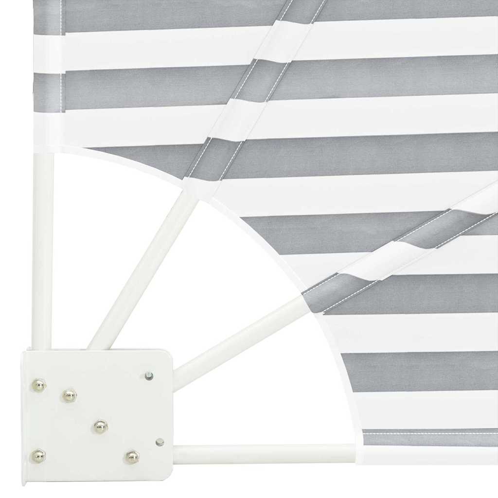 Αδιάφανο σκίαστρο μπαλκονιού Γκρι και Λευκό 160 x 160 cm