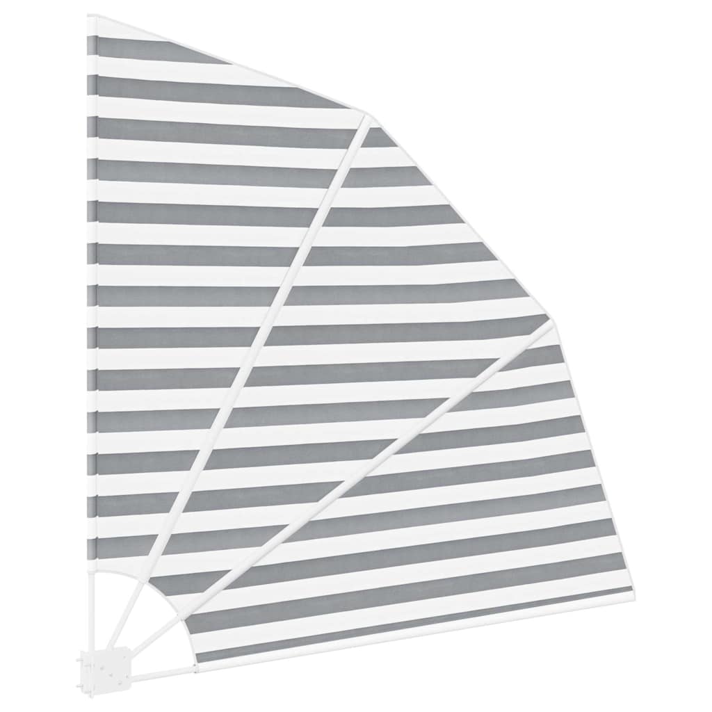 Αδιάφανο σκίαστρο μπαλκονιού Γκρι και Λευκό 160 x 160 cm