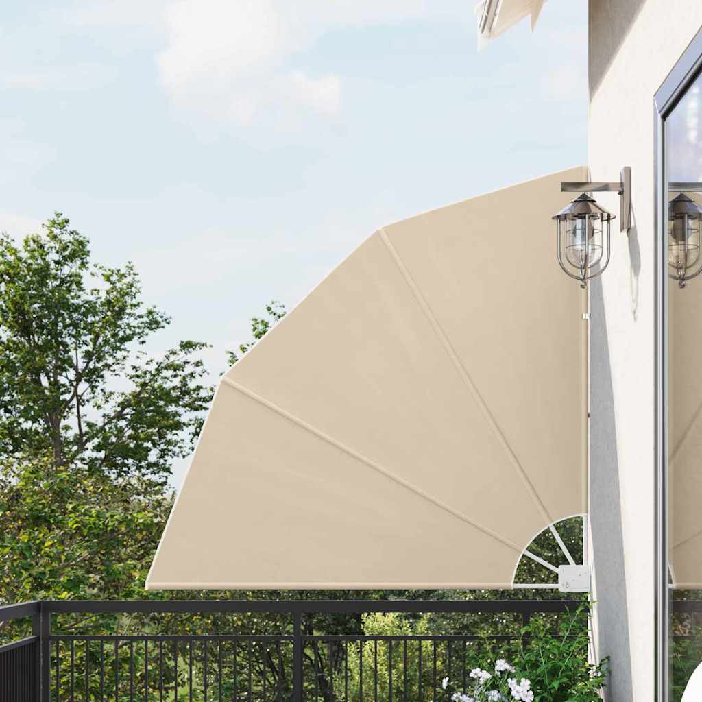 Αδιάφανο σκίαστρο μπαλκονιού 140 x 140 cm Πολυεστέρας Μπεζ