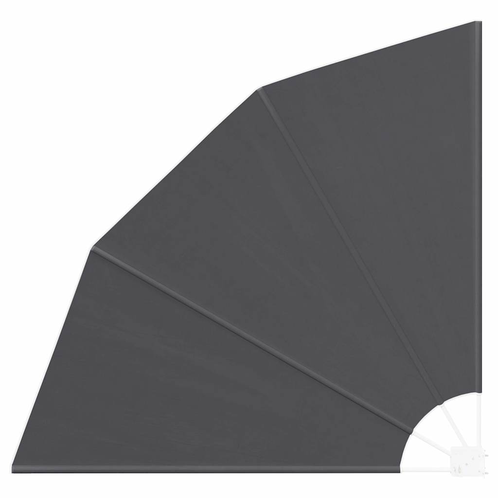 Αδιάφανο σκίαστρο μπαλκονιού 140 x 140 cm Πολυεστέρας Μαύρο