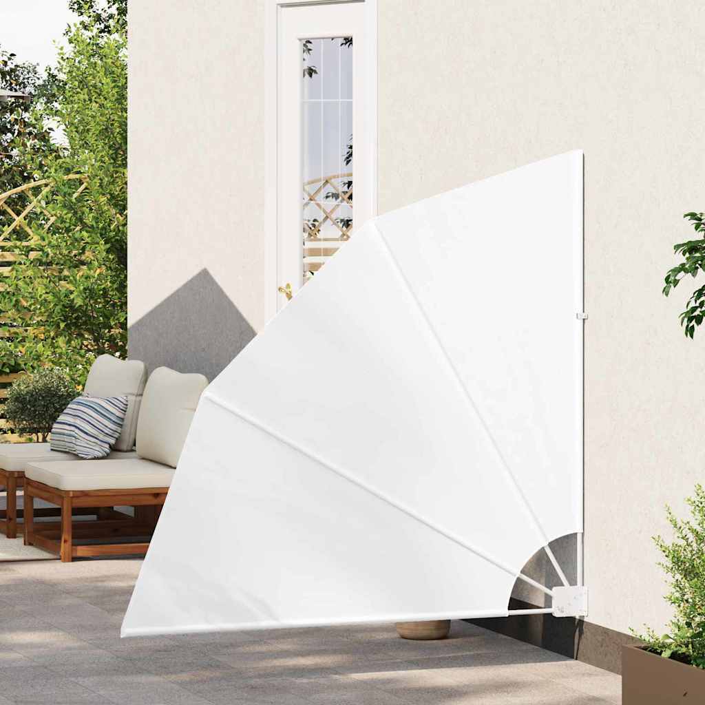 Αδιάφανο σκίαστρο μπαλκονιού Λευκό 140 x 140 cm Πολυεστέρας - Pakobazaar