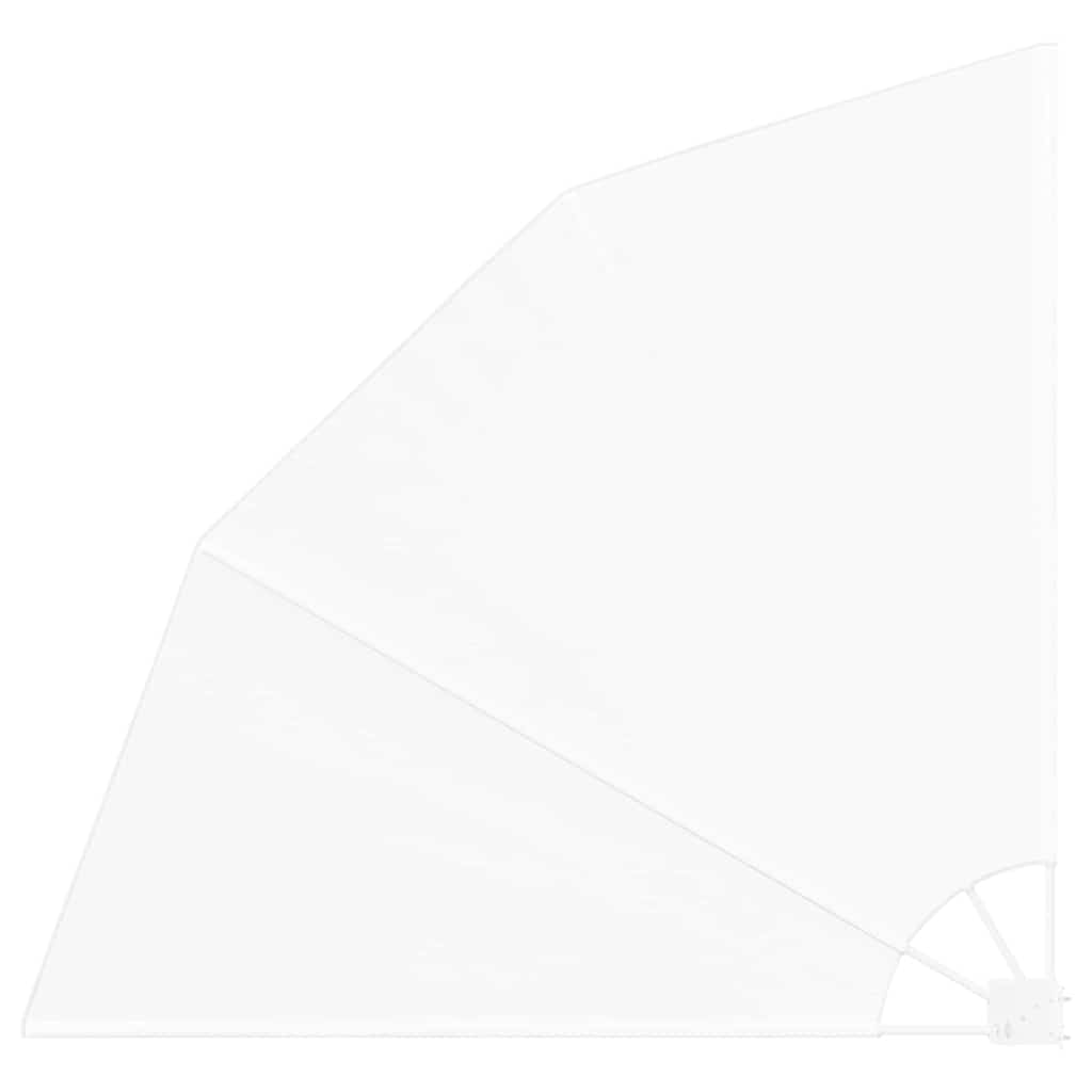 Αδιάφανο σκίαστρο μπαλκονιού Λευκό 140 x 140 cm Πολυεστέρας - Pakobazaar