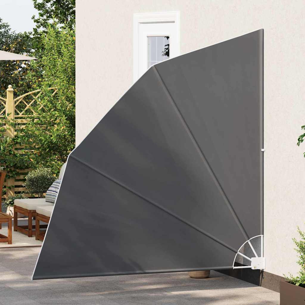 Αδιάφανο σκίαστρο μπαλκονιού 210 x 210 cm Πολυεστέρας Μαύρο