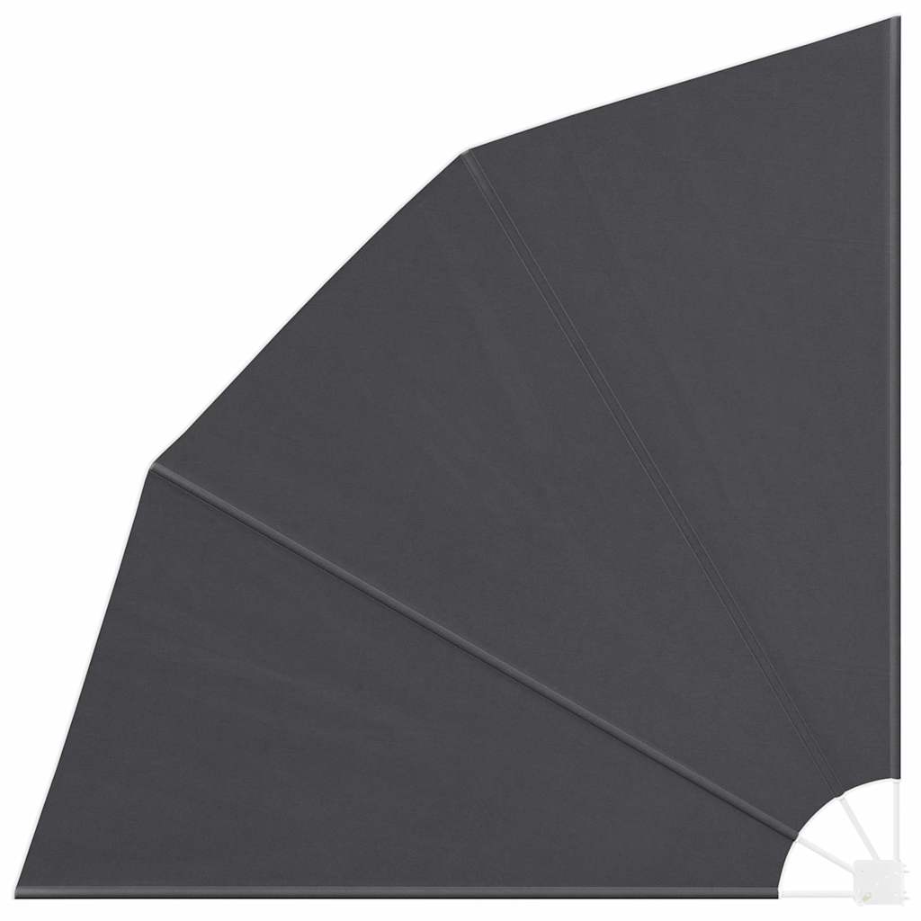 Αδιάφανο σκίαστρο μπαλκονιού 210 x 210 cm Πολυεστέρας Μαύρο
