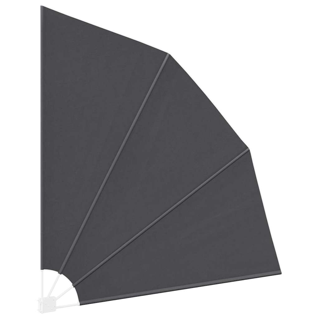 Αδιάφανο σκίαστρο μπαλκονιού 210 x 210 cm Πολυεστέρας Μαύρο