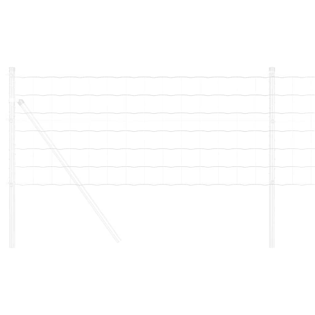 Φράχτης Εuro Ασημί 0.8 x 25 m Χάλυβας με θερμή επιμετάλλωση - Pakobazaar