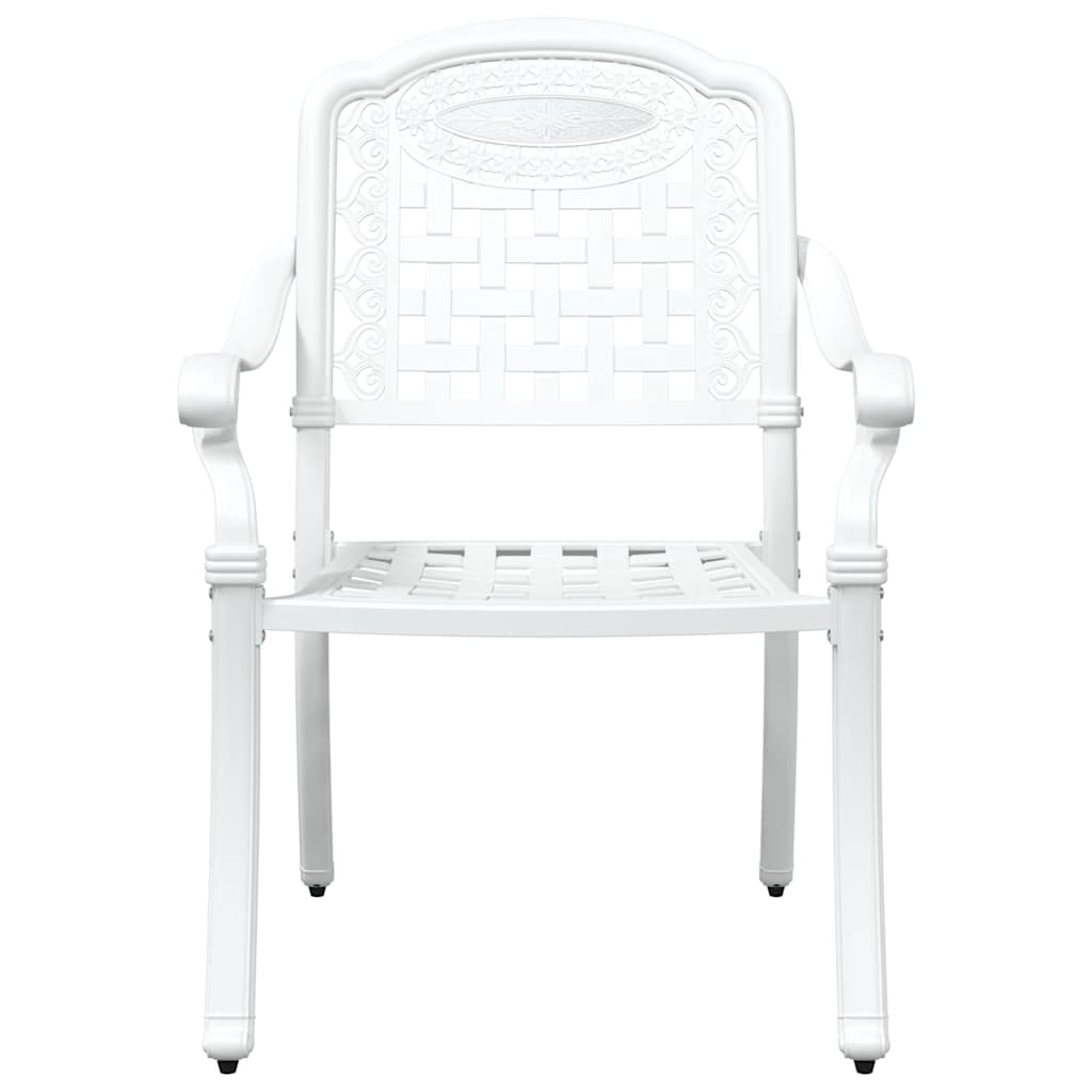 Σέτ φαγητού για κήπο 5 pcs Λευκό Αλουμίνιο