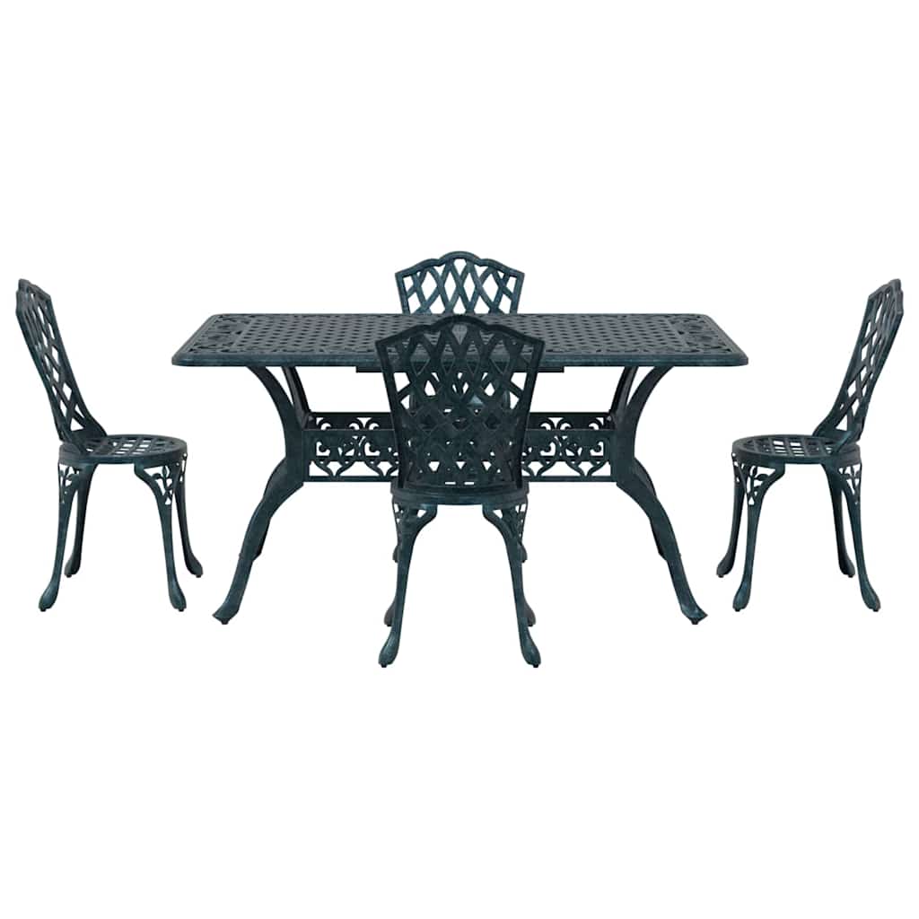 Σέτ φαγητού για κήπο 5 pcs Πράσινο Αλουμίνιο - Pakobazaar