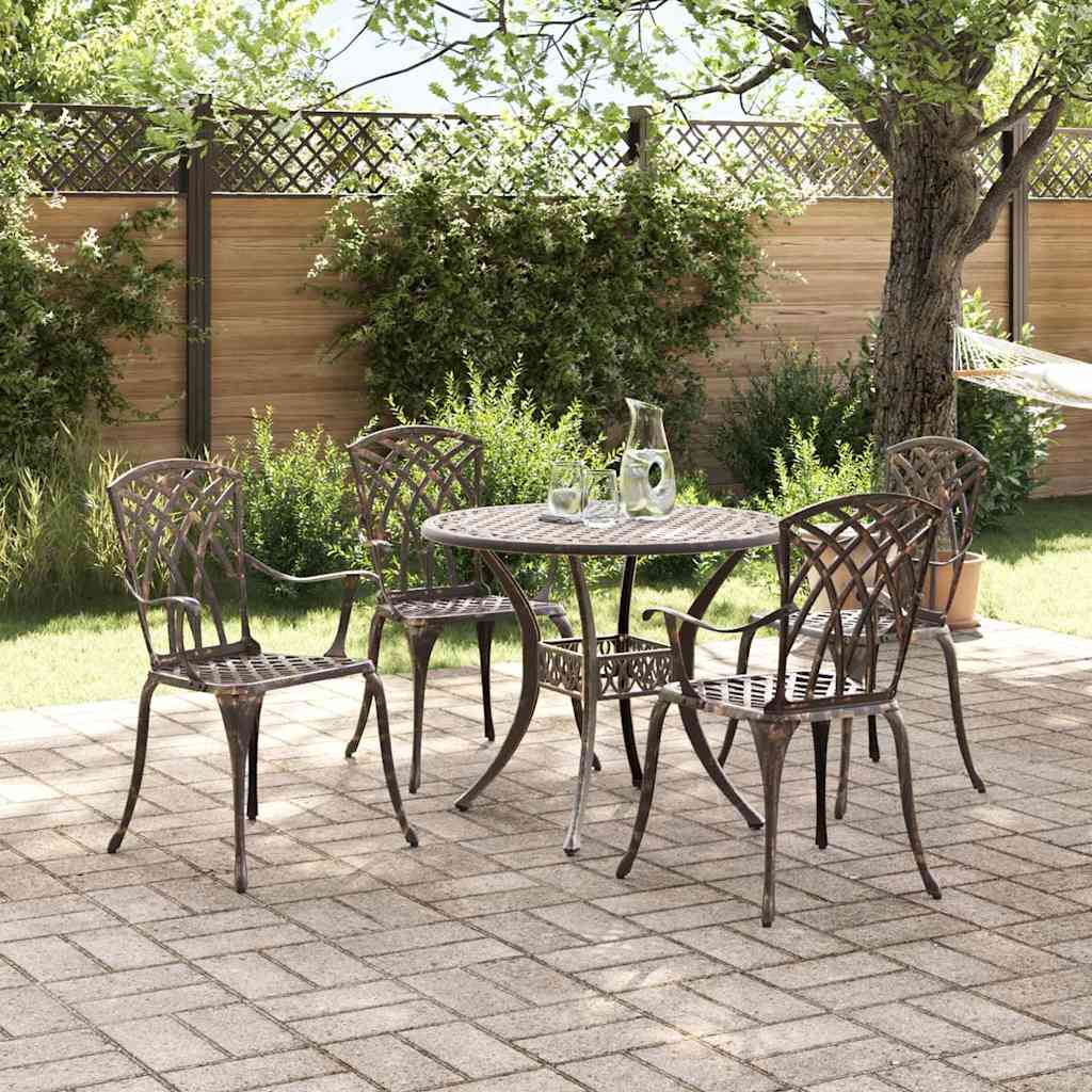 Σέτ φαγητού για κήπο 5 pcs Μπρονζέ Αλουμίνιο - Pakobazaar