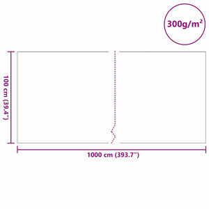 Στεγανό Γάζα Πεδίου 1 x 10 m Πολυεστέρας και Βαμβάκι Γκρι