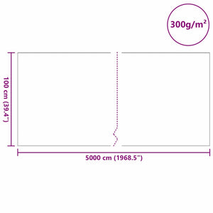 Στεγανό Γάζα Πεδίου 1 x 50 m Πολυεστέρας και Βαμβάκι Γκρι
