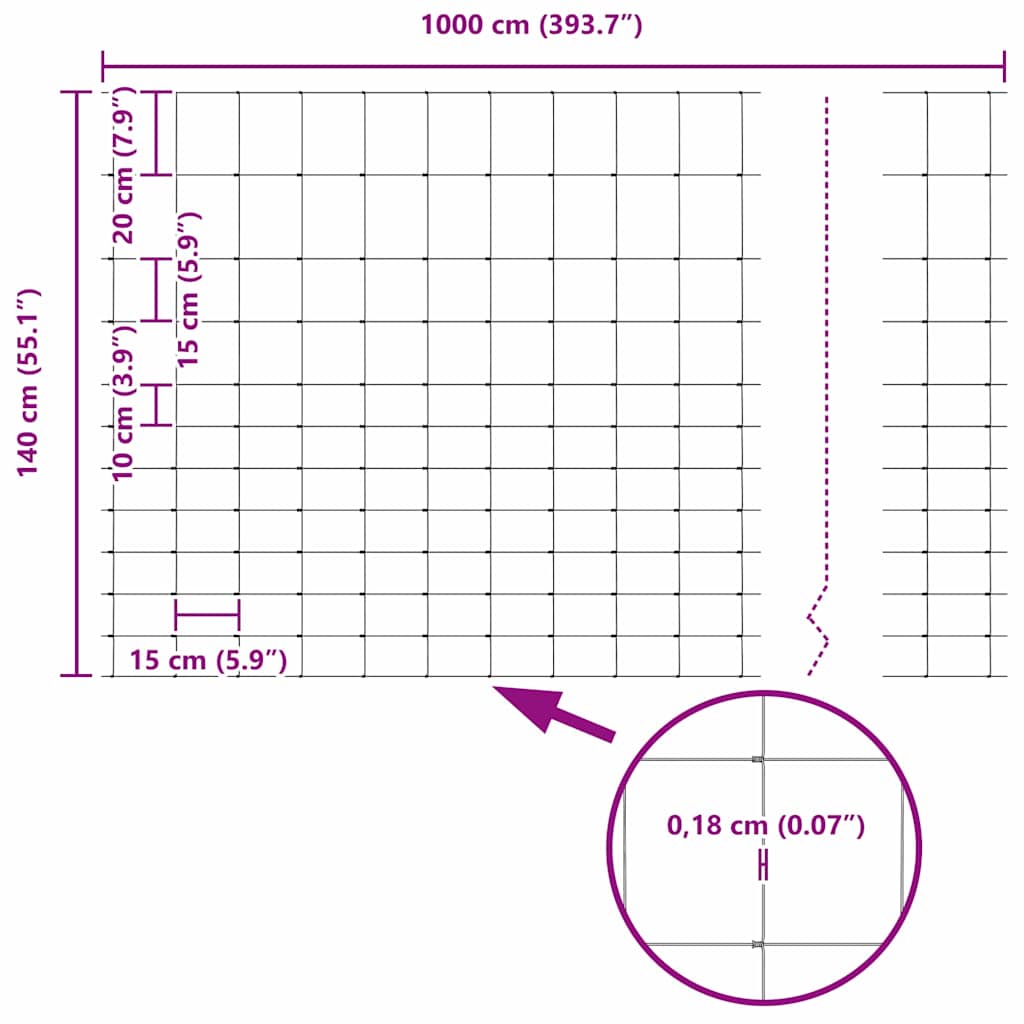 Άγριο Φράχτη Ζεστός Γαλβανισμένος 1000 x 140 x 0,18 εκ. Σίδερο - Pakobazaar