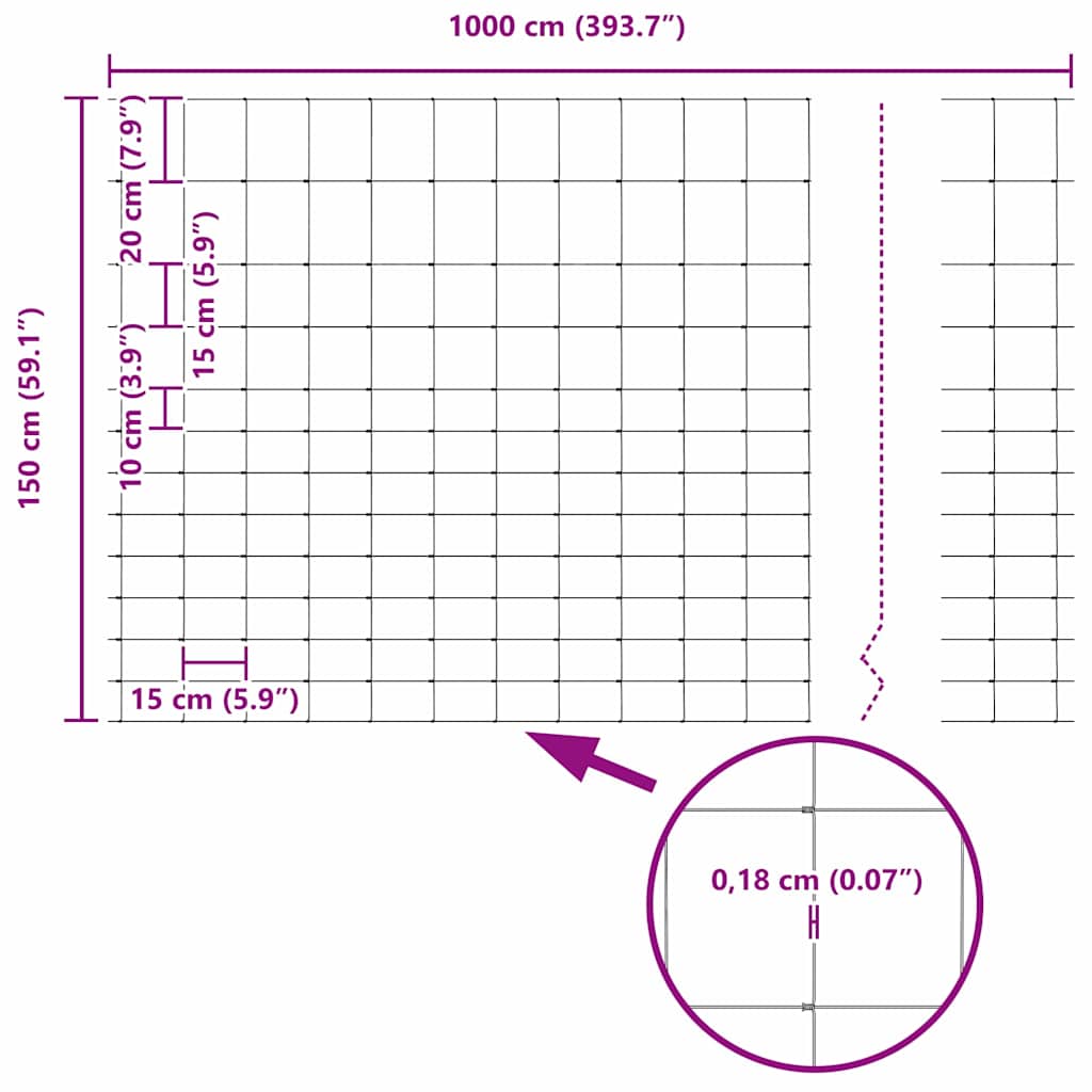 Άγριο Φράχτη Ζεστός Γαλβανισμένος 1000 x 150 x 0,18 εκ. Σίδερο