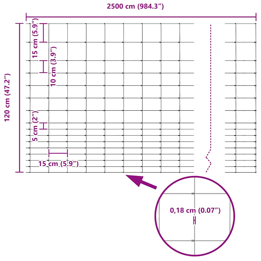 Περίφραξη αγρού Ασημί 25 x 1,2 μ Γαλβανισμένος χάλυβας