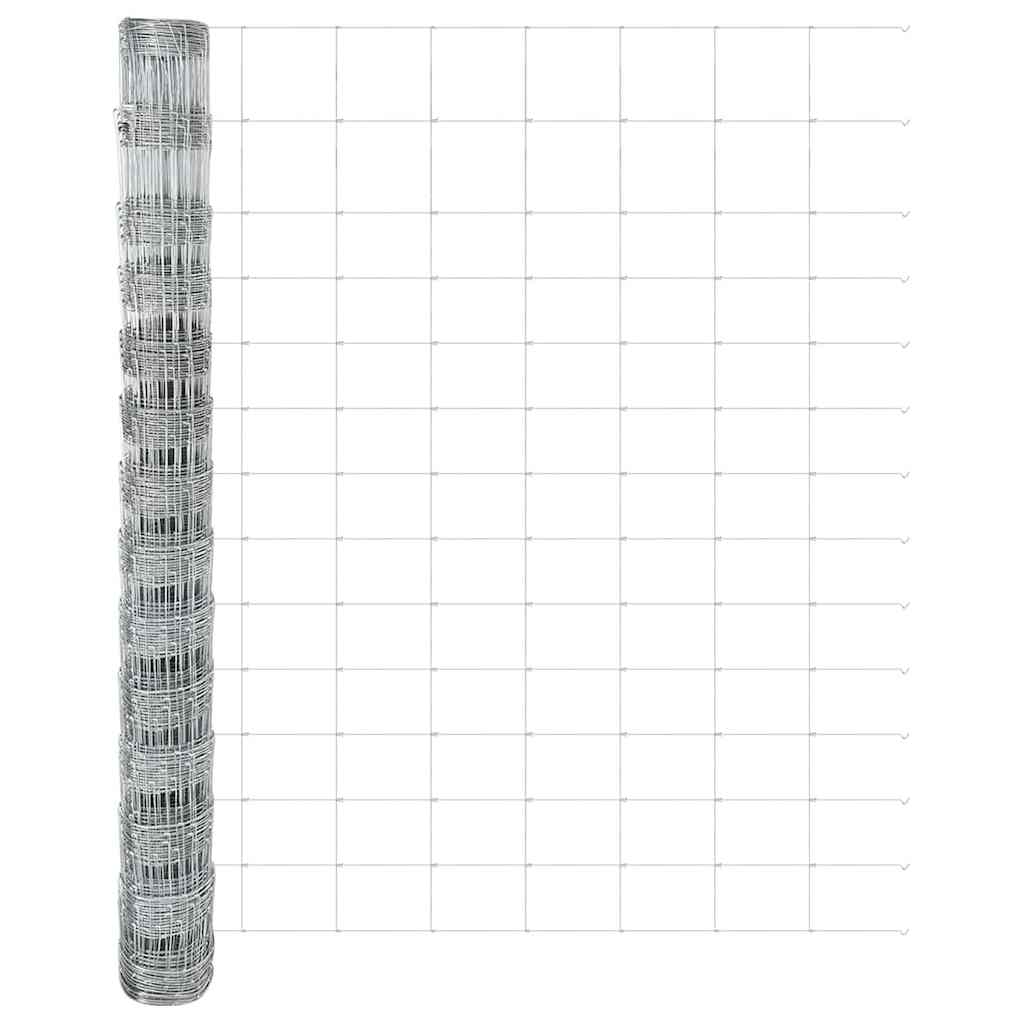 Περίφραξη αγρού Ασημί 25 x 1,4 μ Γαλβανισμένος χάλυβας