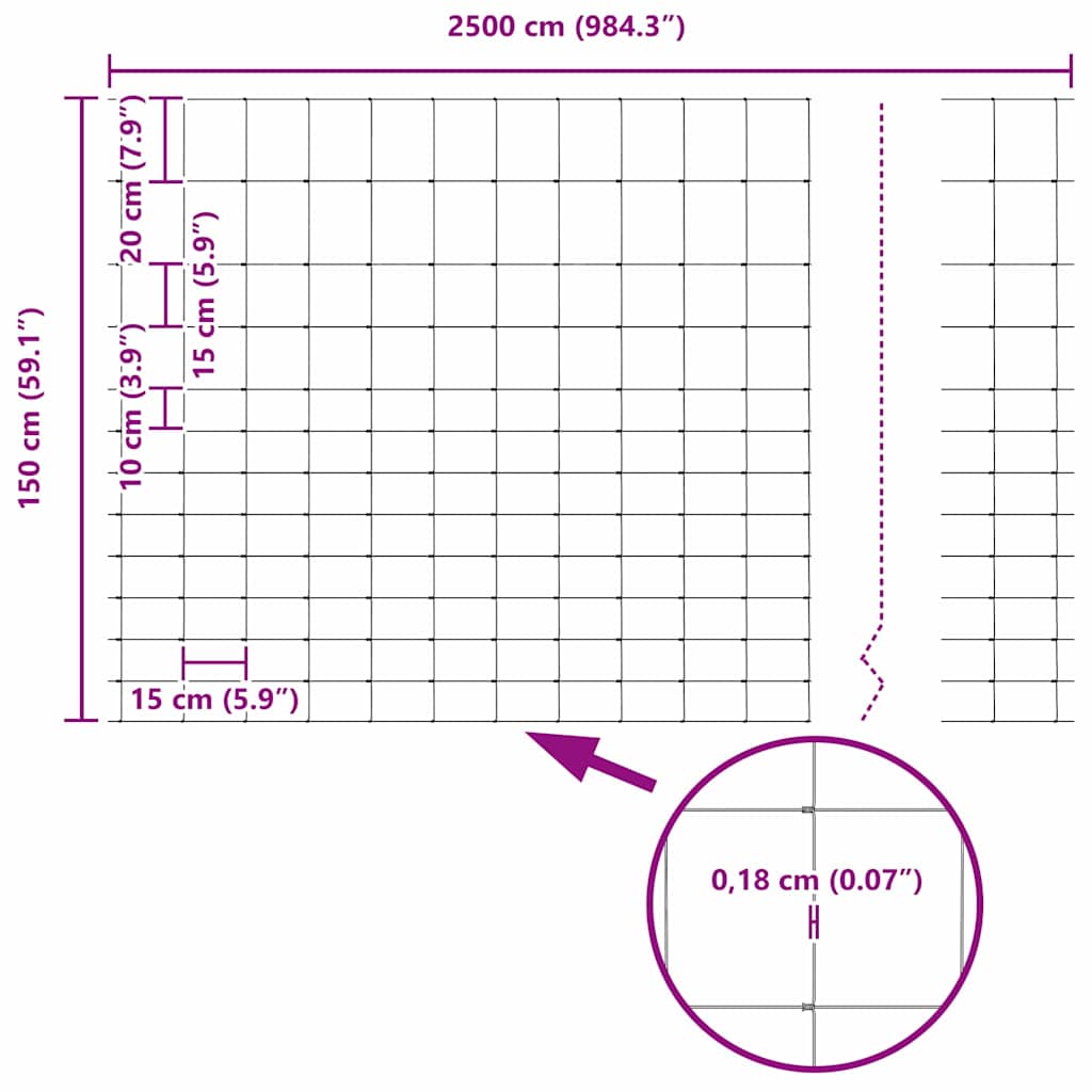 Περίφραξη αγρού Ασημί 25 x 1,5 m Γαλβανισμένος χάλυβας