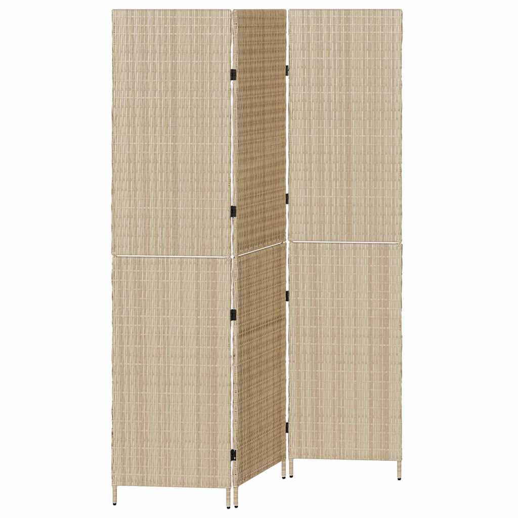 Διαχωριστικό Δωματίου Μπεζ 147 x 180 cm συνθετικό ρατάν