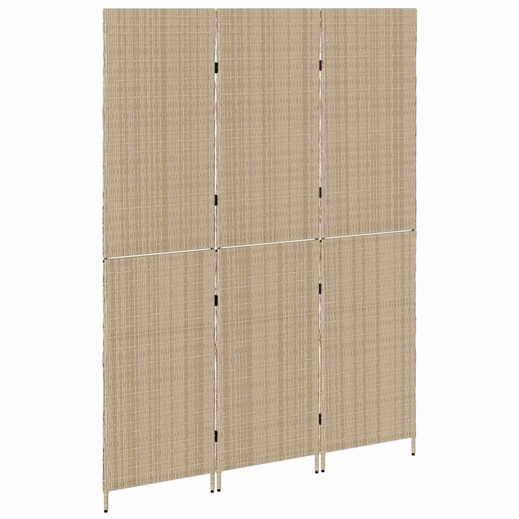 Διαχωριστικό Δωματίου Μπεζ 147 x 180 cm συνθετικό ρατάν