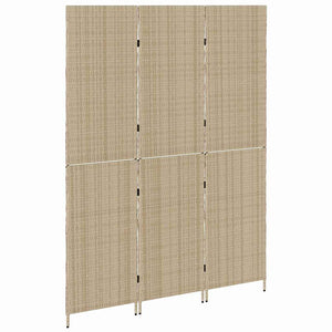 Διαχωριστικό Δωματίου Μπεζ 147 x 180 cm συνθετικό ρατάν
