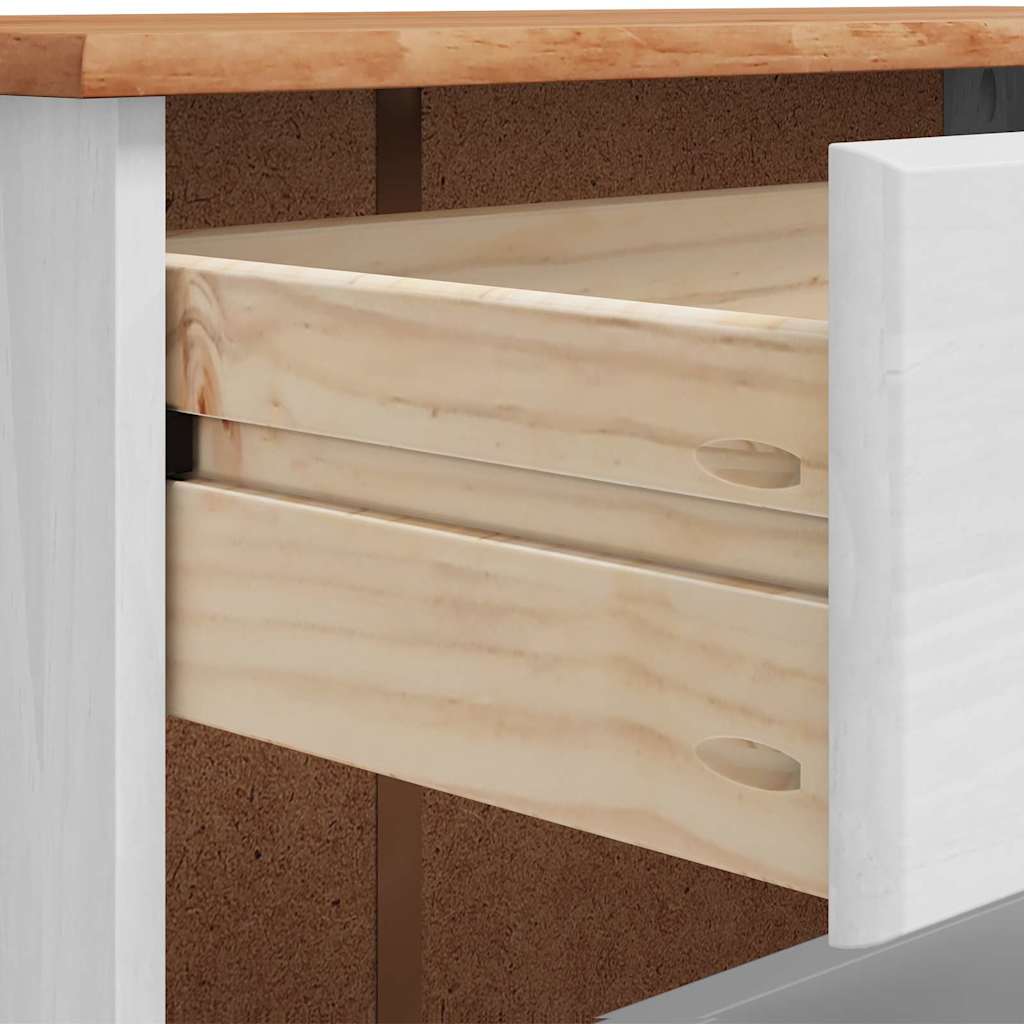 Ντουλάπα Παπουτσιών με συρτάρι ASKIM Λευκό 85 x 35 x 108 εκ