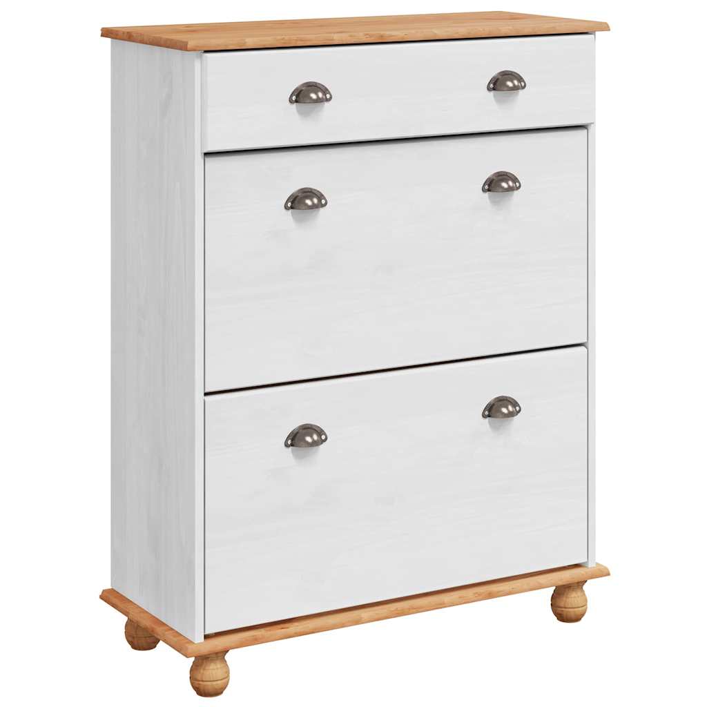 Ντουλάπα Παπουτσιών με συρτάρι ASKIM Λευκό 85 x 35 x 108 εκ