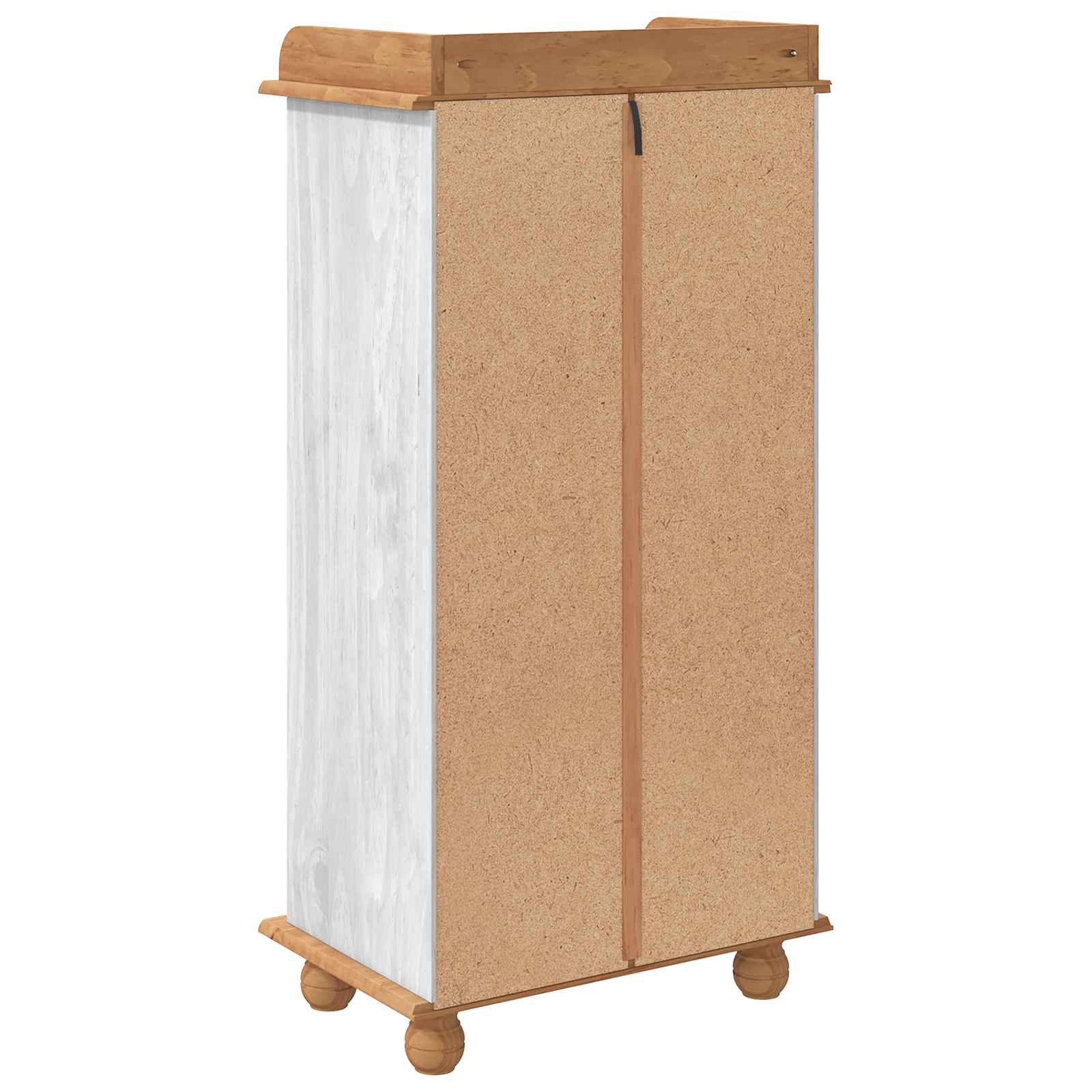 Ντουλάπι κρασιού ASKIM Λευκό με Κίτρινη Κορυφή - Pakobazaar