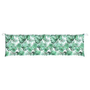 Μαξιλάρι Πάγκου Κήπου Σχέδιο Φύλλων 180x50x7 εκ. Ύφασμα Oxford