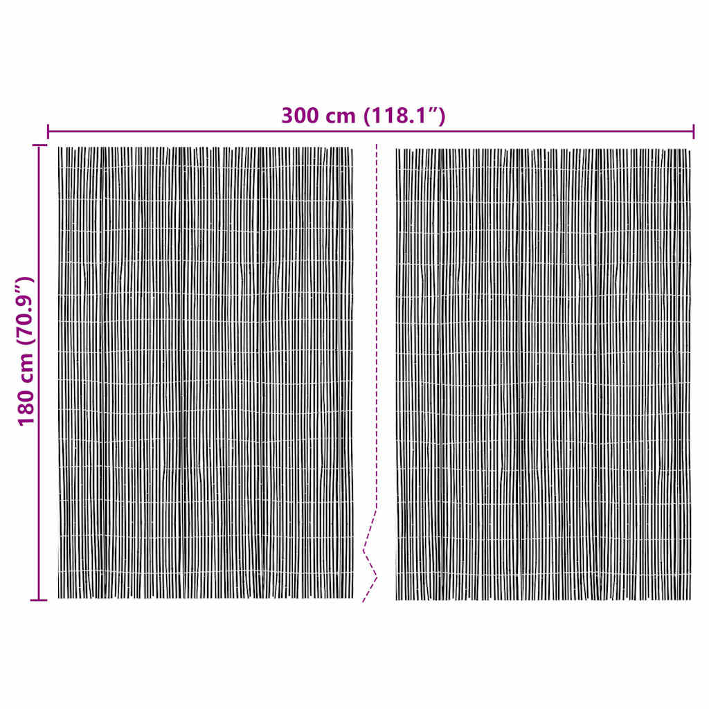 Φράχτης Μπαμπού Φυσικό 400 x 180 εκ Μπαμπού - Pakobazaar