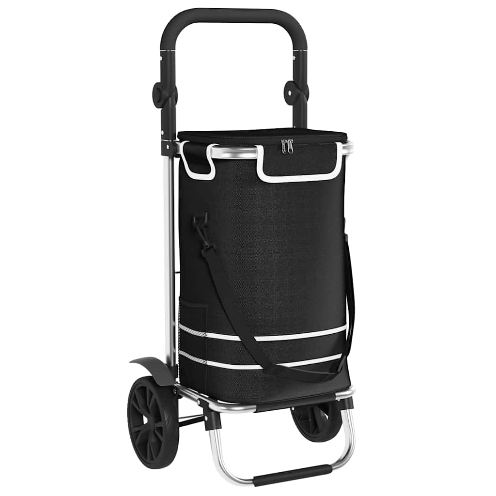 Καρότσι Αγορών Μαύρο 36,5 x 46,5 x 100,5 εκ Ύφασμα Oxford - Pakobazaar