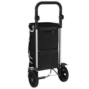 Καρότσι Αγορών Μαύρο 36,5 x 46,5 x 100,5 εκ Ύφασμα Oxford - Pakobazaar