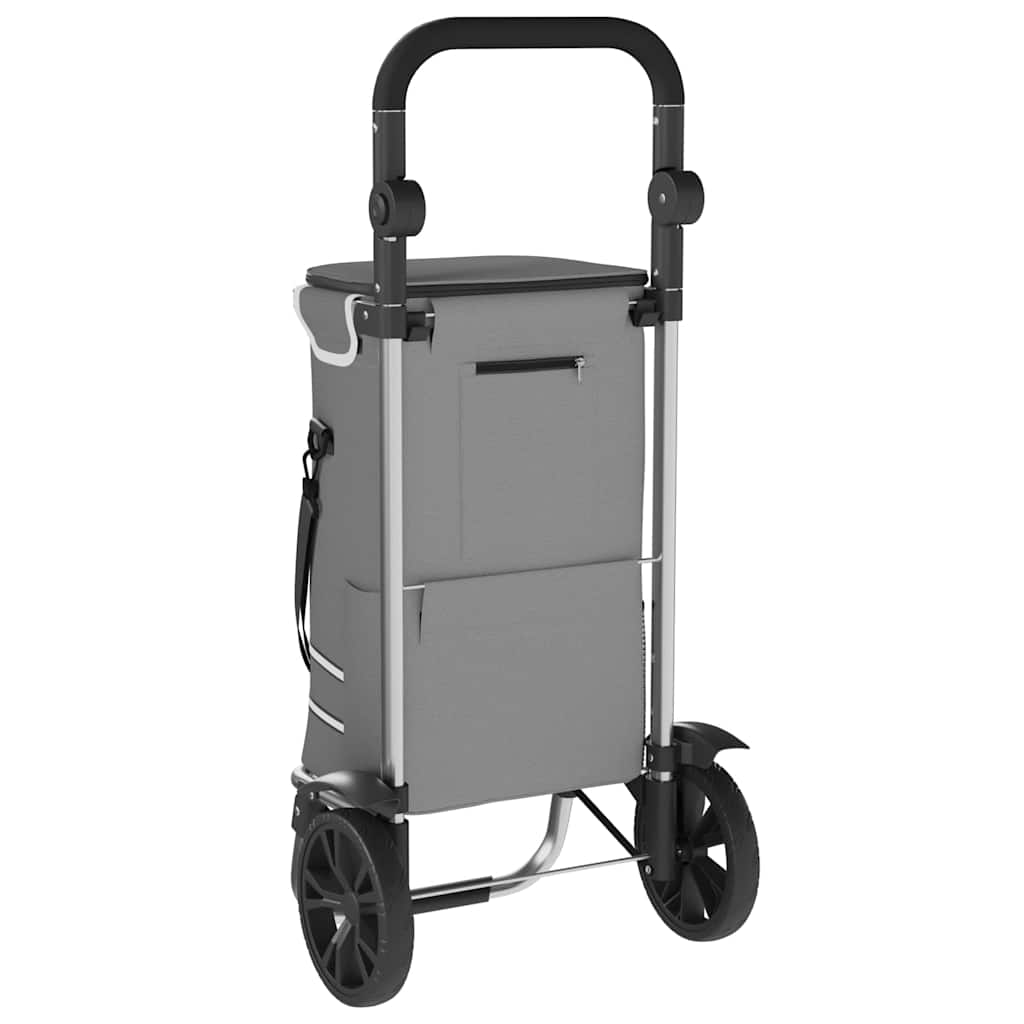 Καρότσι Αγορών Γκρι 36,5 x 46,5 x 100,5 εκ Ύφασμα Oxford - Pakobazaar