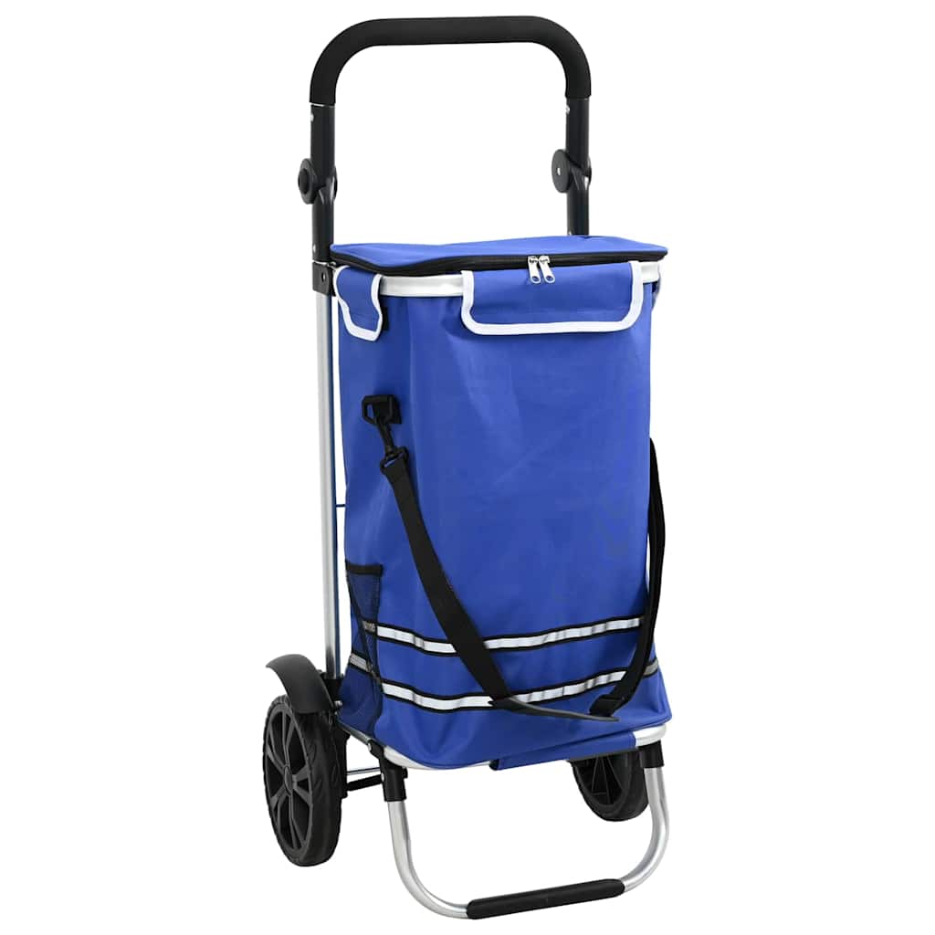 Καρότσι Αγορών Μπλε 36,5 x 46,5 x 100,5 εκ Ύφασμα Oxford - Pakobazaar