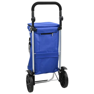 Καρότσι Αγορών Μπλε 36,5 x 46,5 x 100,5 εκ Ύφασμα Oxford - Pakobazaar