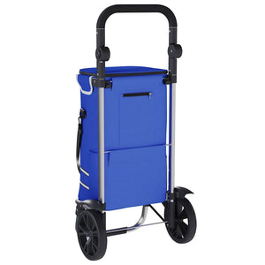 Καρότσι Αγορών Μπλε 36,5 x 46,5 x 100,5 εκ Ύφασμα Oxford - Pakobazaar
