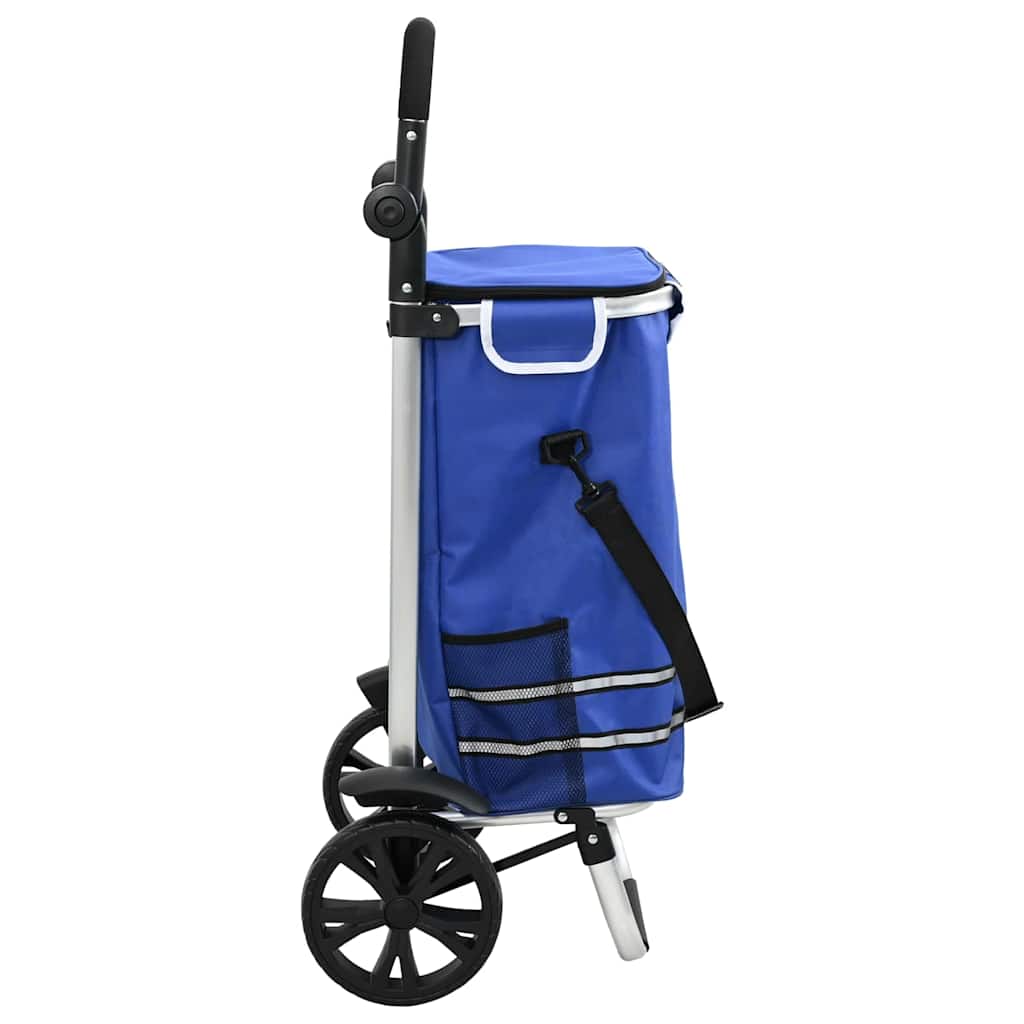 Καρότσι Αγορών Μπλε 36,5 x 46,5 x 100,5 εκ Ύφασμα Oxford - Pakobazaar