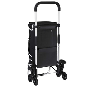 Καρότσι Αγορών Μαύρο 47 x 39 x 100,5 εκ. Ύφασμα Oxford - Pakobazaar