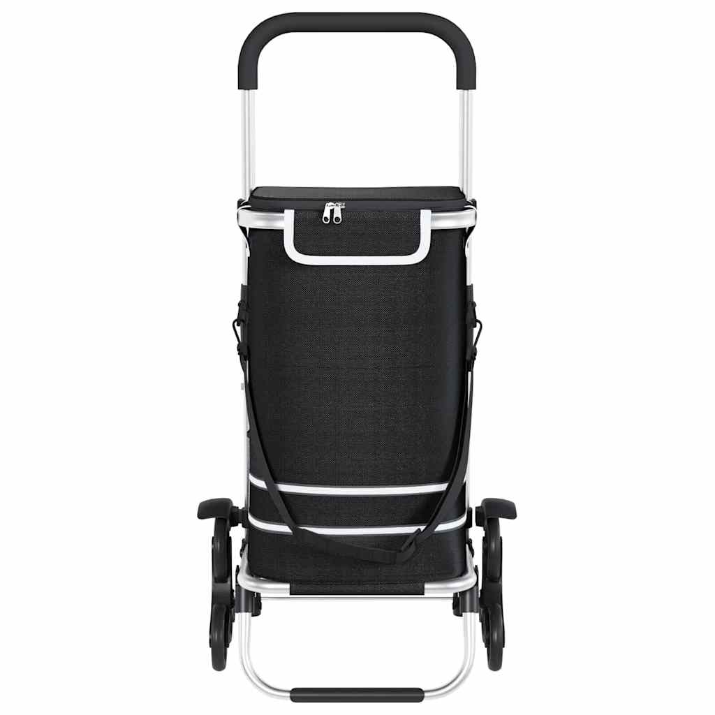 Καρότσι Αγορών Μαύρο 47 x 39 x 100,5 εκ. Ύφασμα Oxford - Pakobazaar