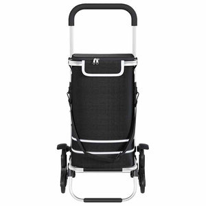 Καρότσι Αγορών Μαύρο 47 x 39 x 100,5 εκ. Ύφασμα Oxford - Pakobazaar
