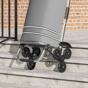 Καρότσι Αγορών Γκρι 47 x 39 x 100,5 εκ. Ύφασμα Oxford - Pakobazaar