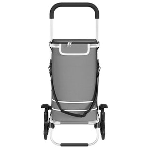 Καρότσι Αγορών Γκρι 47 x 39 x 100,5 εκ. Ύφασμα Oxford - Pakobazaar