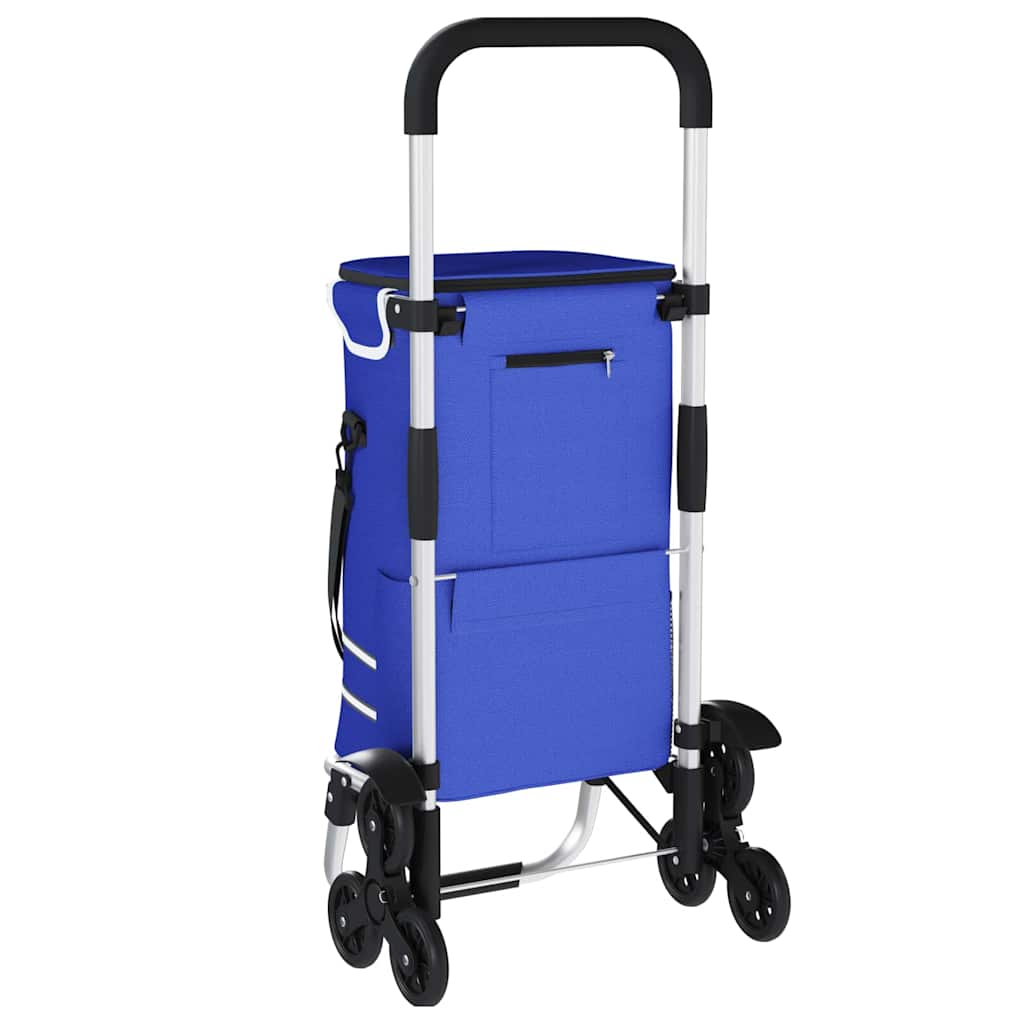 Καρότσι Αγορών Μπλε 47 x 39 x 100,5 εκ. Ύφασμα Oxford - Pakobazaar