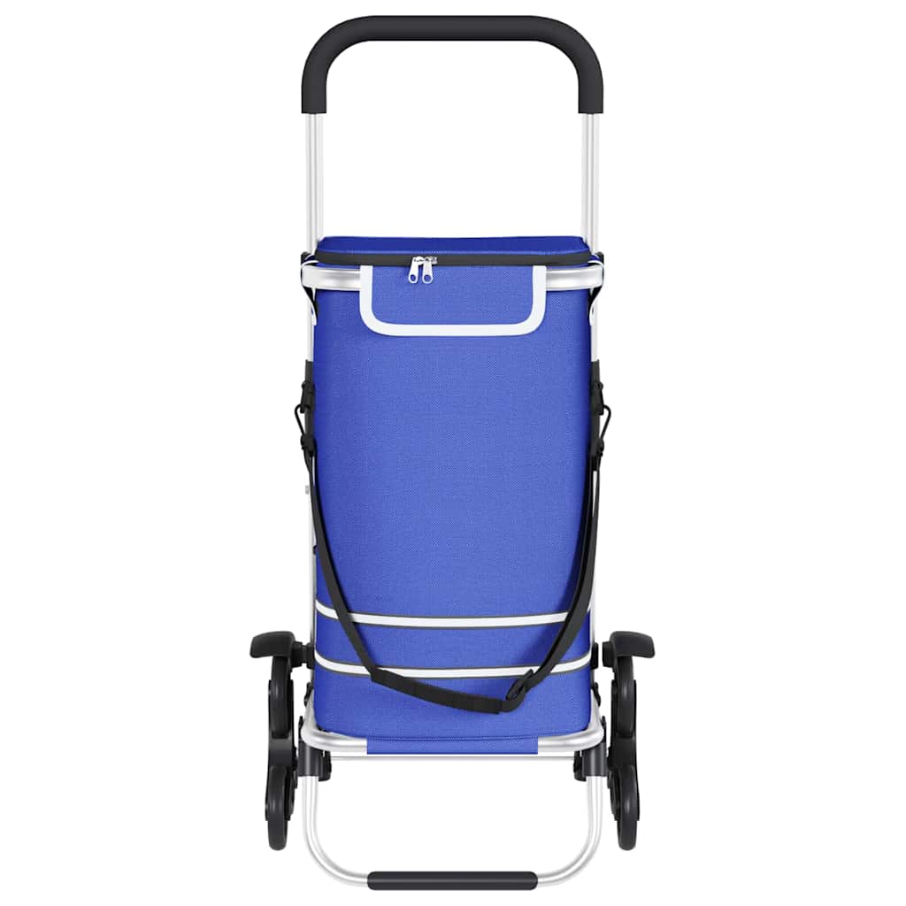 Καρότσι Αγορών Μπλε 47 x 39 x 100,5 εκ. Ύφασμα Oxford - Pakobazaar