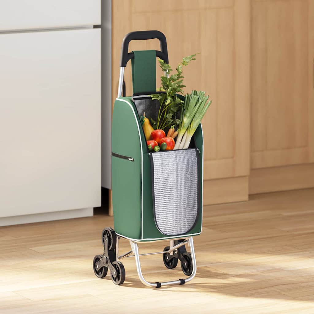 Καρότσι Αγορών Πράσινο 39,5 x 33 x 93 εκ Ύφασμα Oxford - Pakobazaar