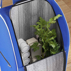 Καρότσι Αγορών Μπλε 39,5 x 33 x 93 εκ Ύφασμα Oxford - Pakobazaar