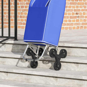Καρότσι Αγορών Μπλε 39,5 x 33 x 93 εκ Ύφασμα Oxford - Pakobazaar